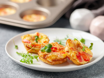 Easy Spinach, Pepper & Goat Cheese Egg Bites with Kabrita Junior