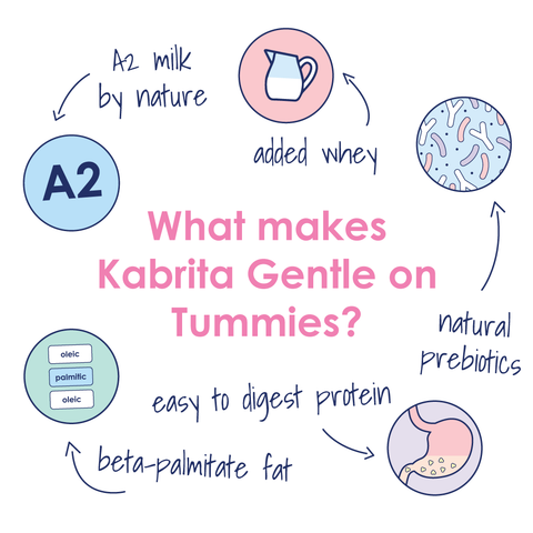 Features of Kabrita that make it gentle on tummies