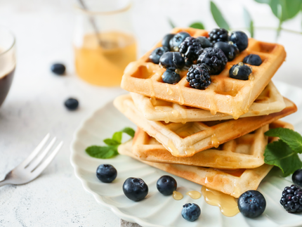 Belgian Waffles with Goat Milk